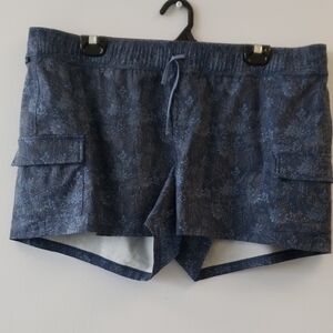 Women's Kuhl Kruiser Getaway Shorts 3" inseam indigo woodland